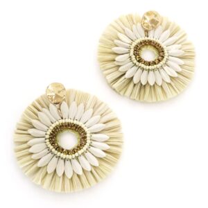 NATURAL IVORY STATEMENT EARRINGS