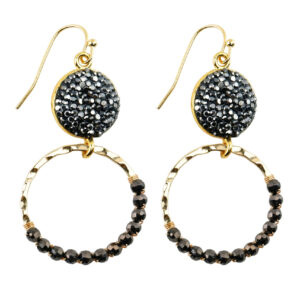 LUXE BEADED HOOP EARRINGS