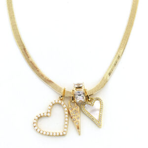 SNAKE CHAIN SLIDE CHARM NECKLACE