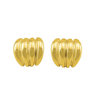 GOLD STACKED POST EARRINGS