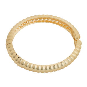 GOLD SCALLOP HINGE BRACELET
