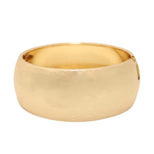 GOLD HAMMERED HINGE CUFF