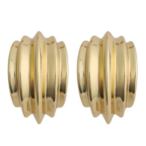 GOLD TEXTURE POST EARRINGS