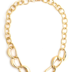 GOLD GRADUATED LINK NECKLACE